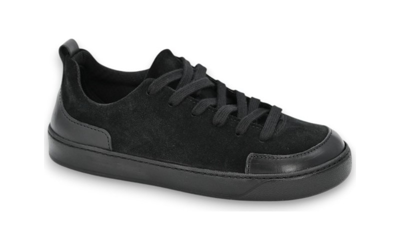 Dropshipping footwear like black suede sneakers