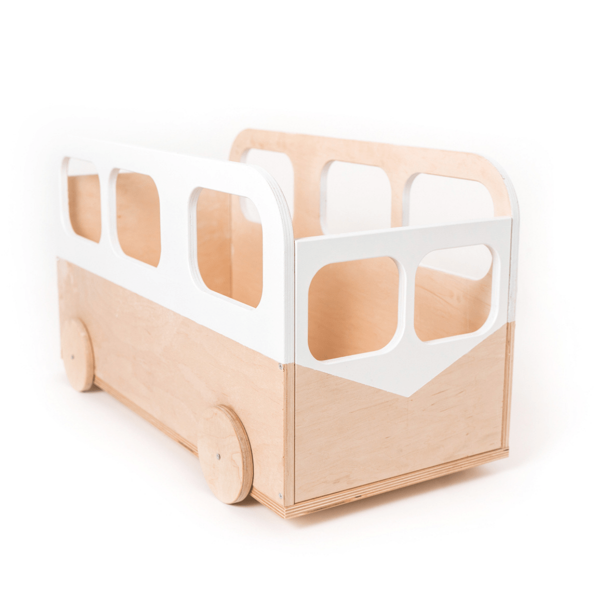 Kids Toy Storage Box on Wheels - Bus | Hertwill