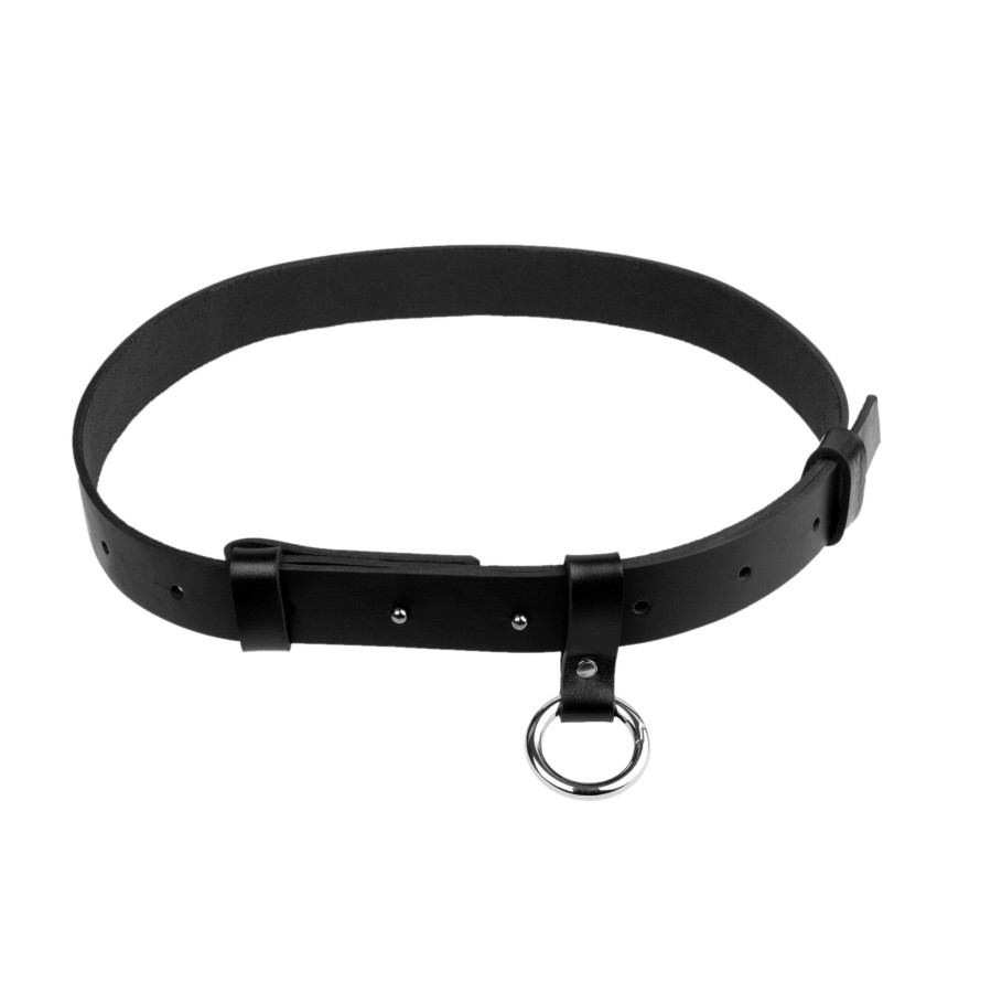 Black Leather Belt Elon | Hertwill