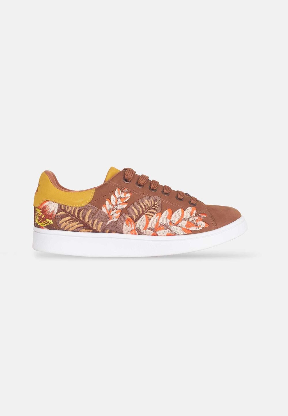 Mangará Women's Sneakers embroidery suede- Handmade