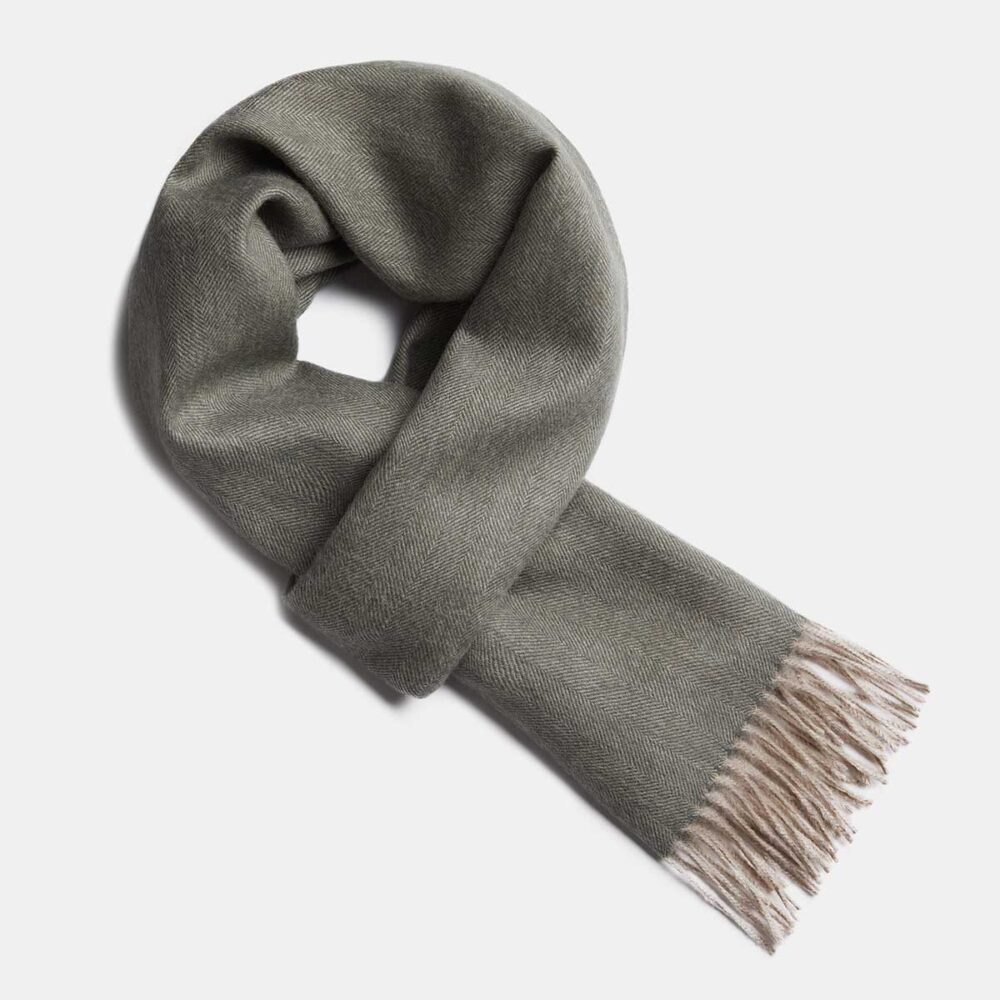 ALPAKA-Scarf-Exclusive-Fishbone-BOTANICAL-GREEN-BEIGE_grey