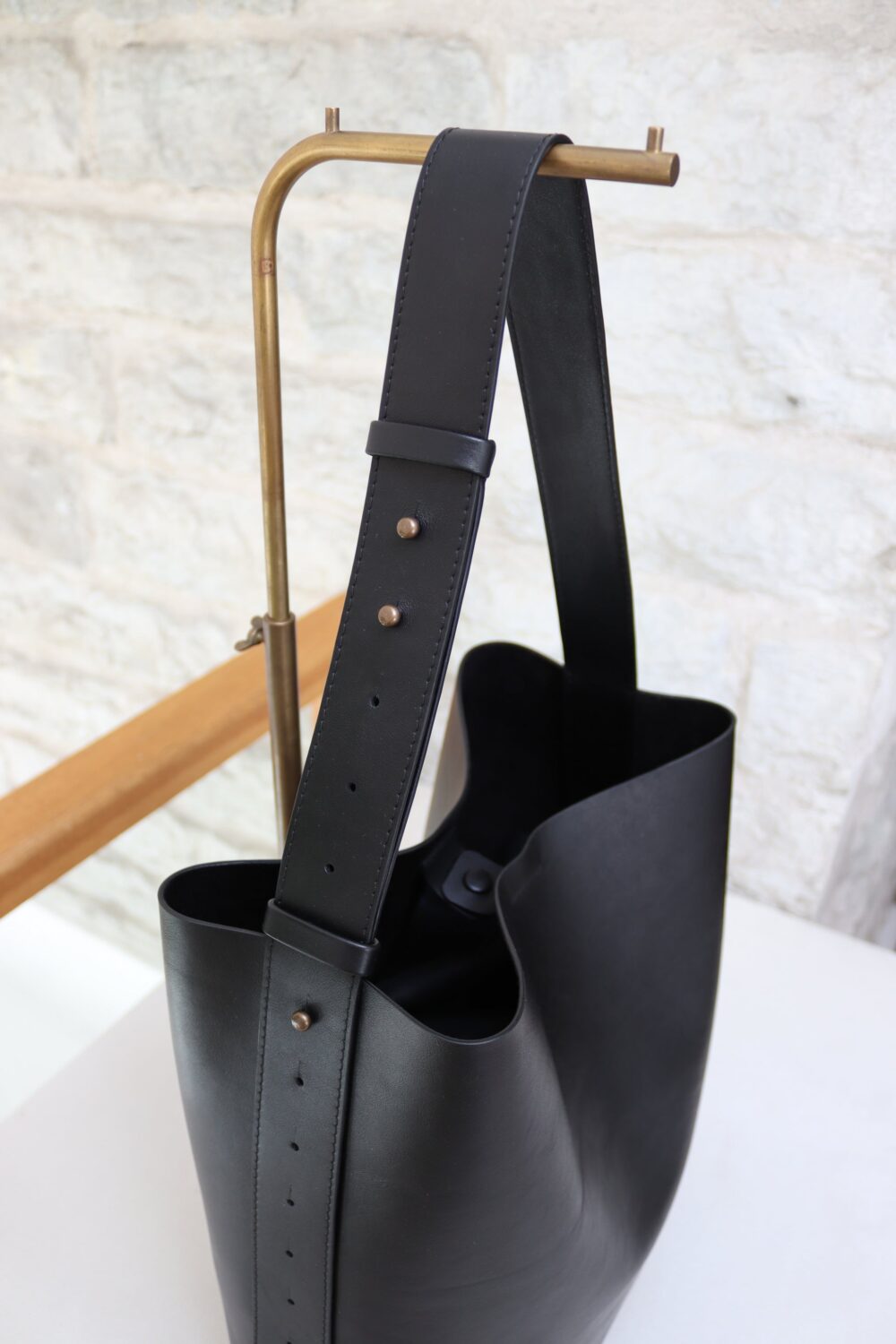 Leather Tote With Removable Clutch - Image 6