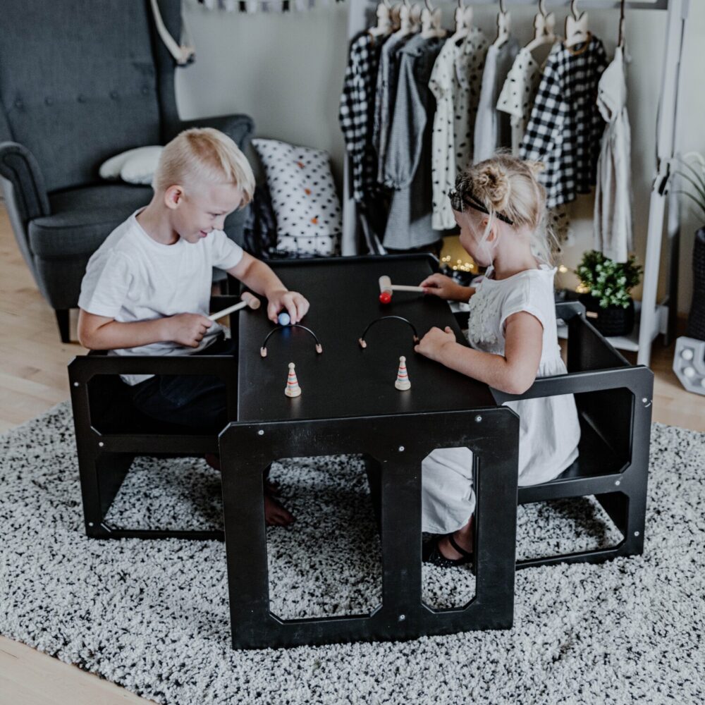 Montessori Weaning Table and Chair Set - with 2 Chairs - Image 10