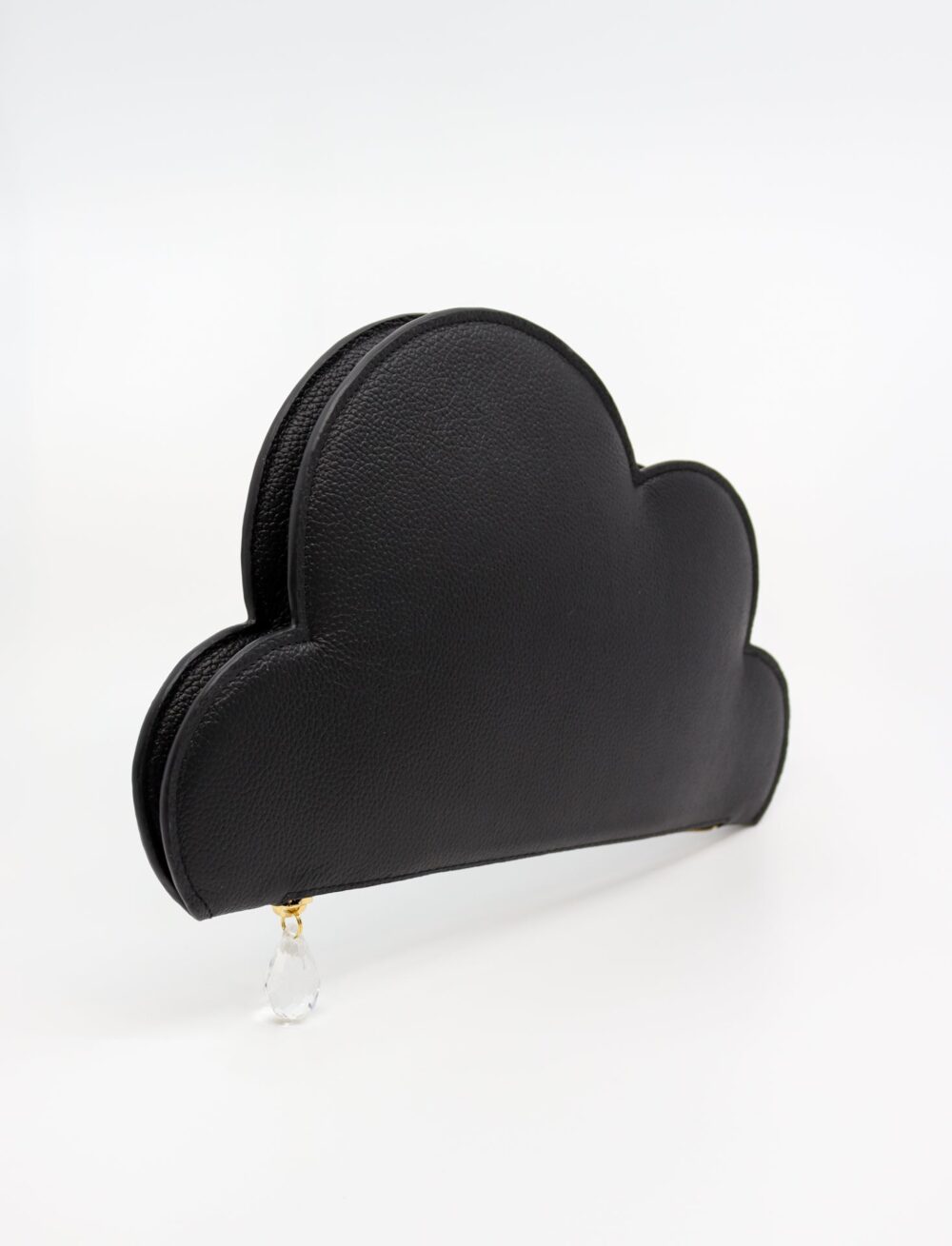 Leather Clutch Bag Cloud - Image 3