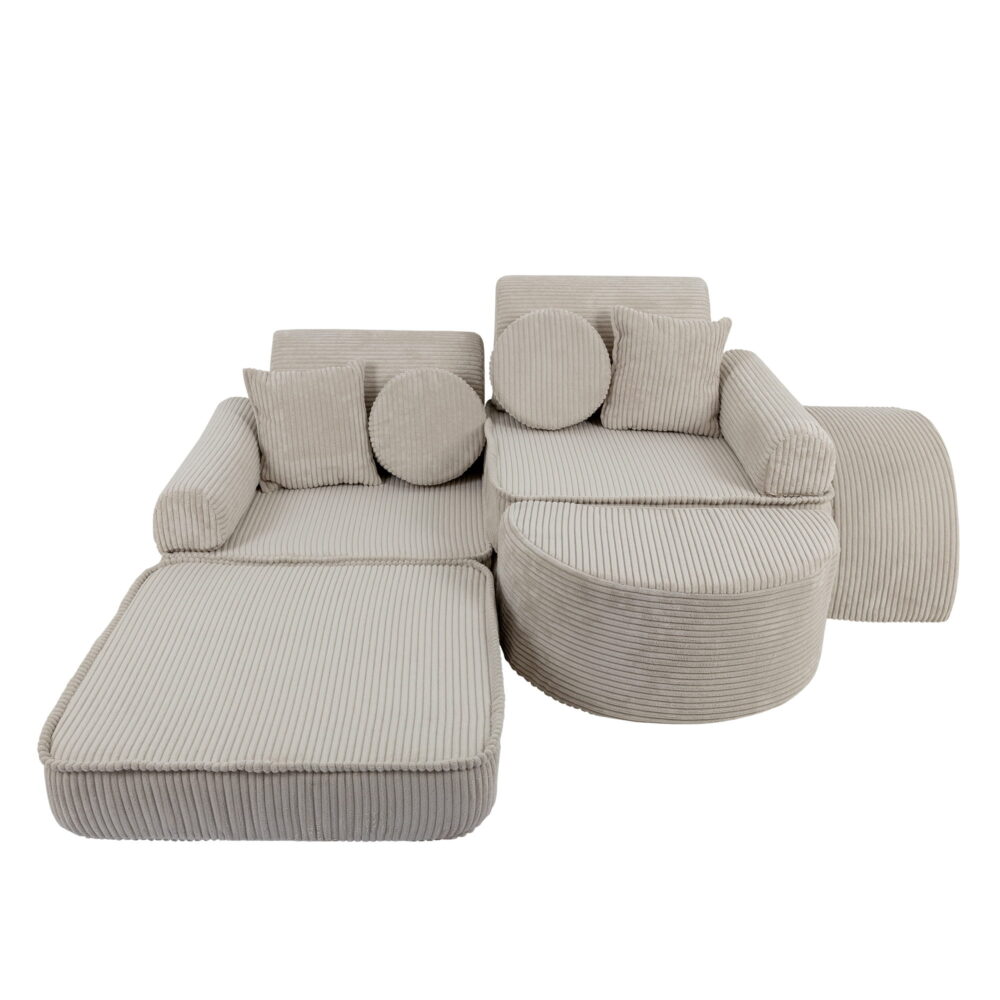 Medium Modular Sofa for Kids - Aesthetic Ecru Plus - Image 2