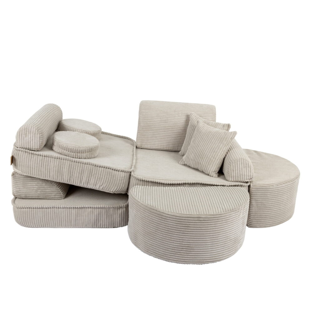 Medium Modular Sofa for Kids - Aesthetic Ecru Plus - Image 4