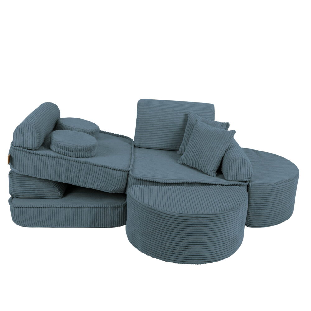 Medium Modular Sofa for Kids - Aesthetic Turquoise Plus - Image 4