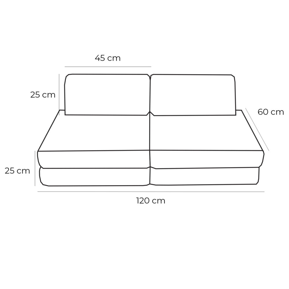 Small Modular Sofa for Kids - Aesthetic Turquoise - Image 6