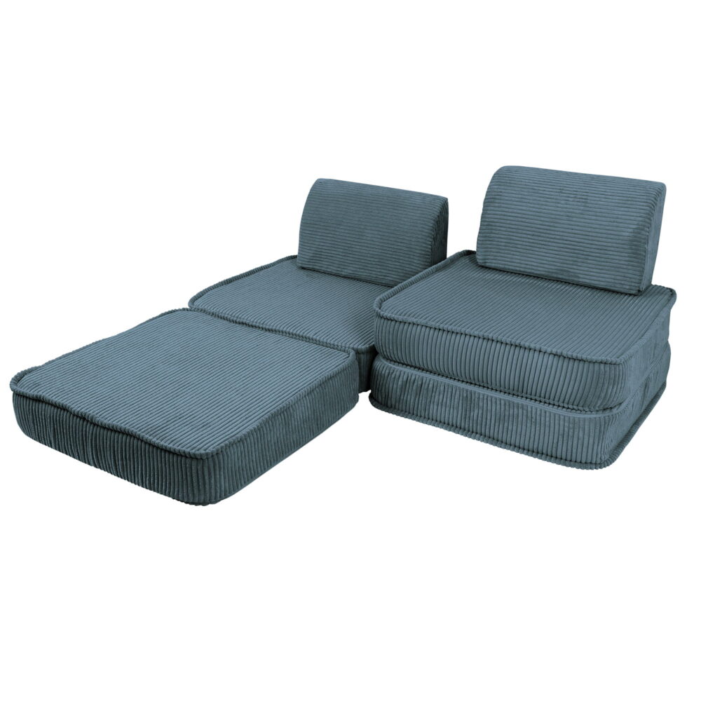 Small Modular Sofa for Kids - Aesthetic Turquoise - Image 4