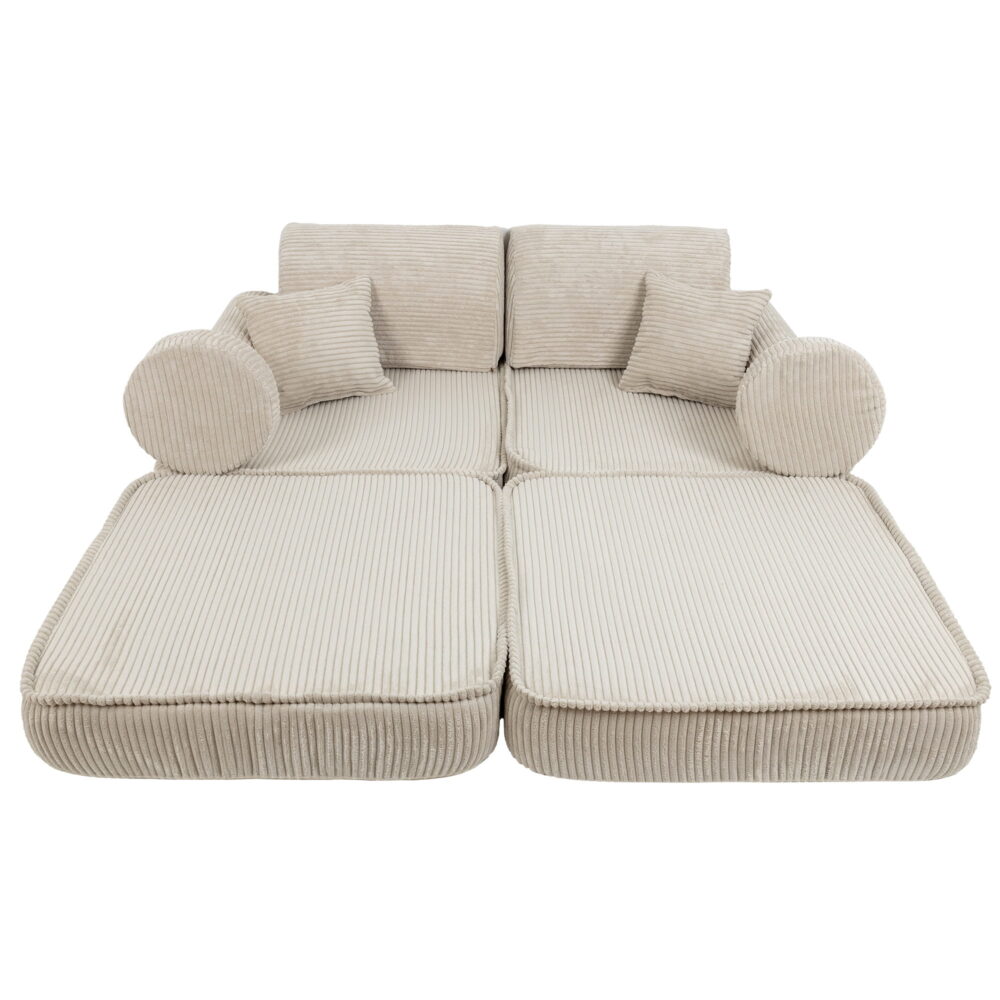 Medium Modular Sofa for Kids - Aesthetic Ecru - Image 5