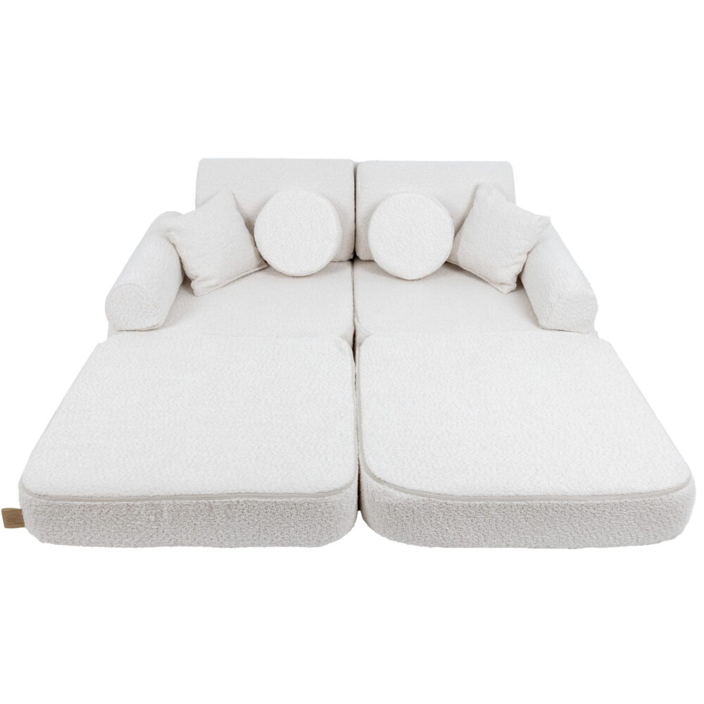 Medium Modular Sofa for Kids - Boucle White - Image 5