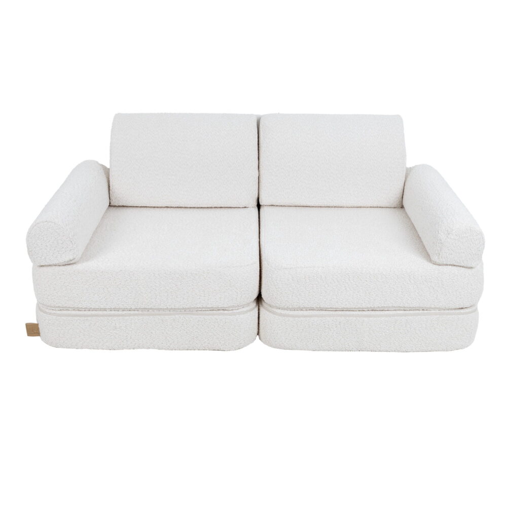 Medium Modular Sofa for Kids - Boucle White - Image 6