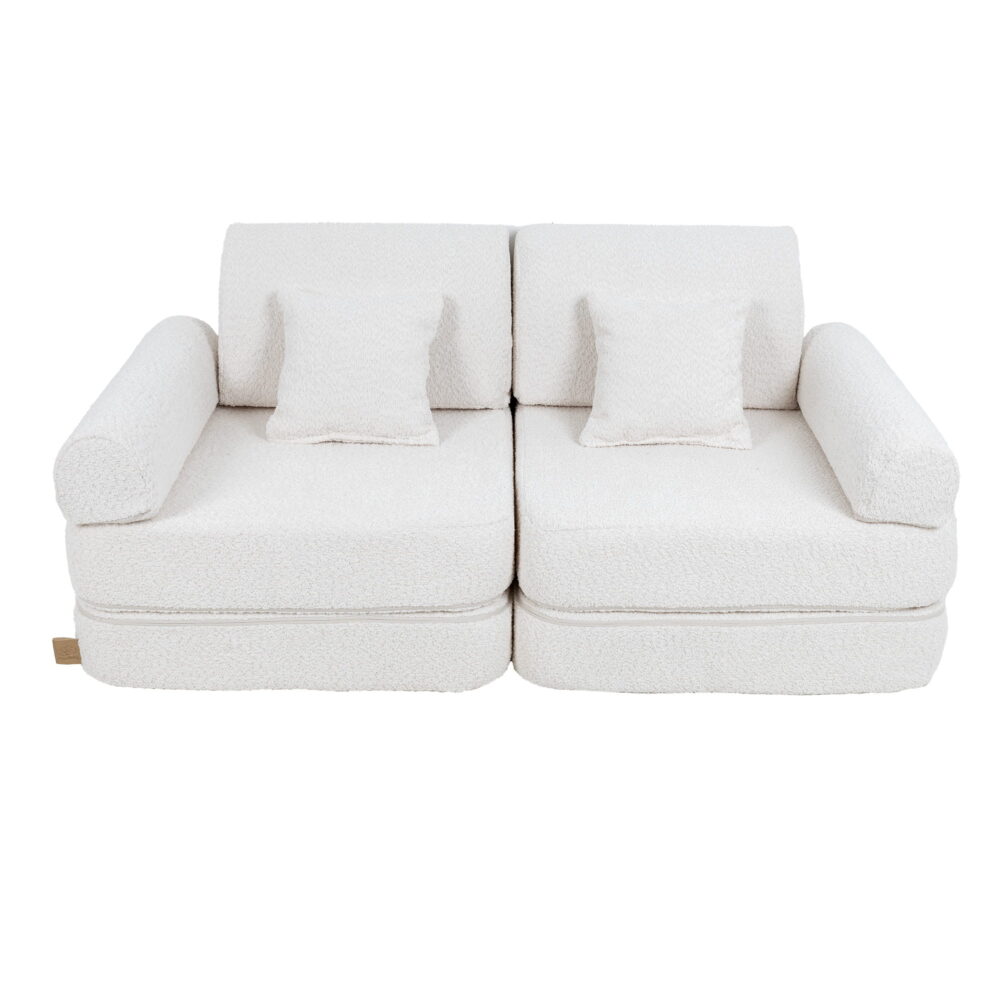 Medium Modular Sofa for Kids - Boucle White - Image 7