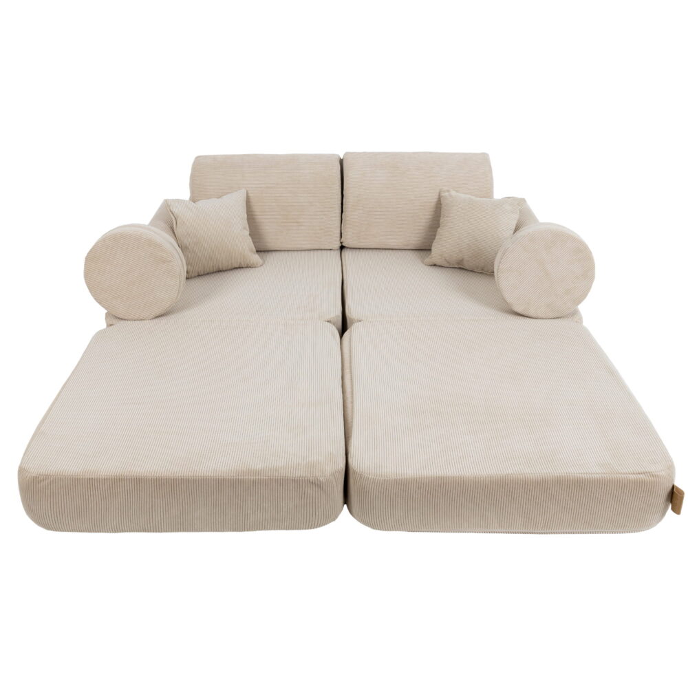 Medium Modular Sofa for Kids - Slimcord Ecru - Image 4