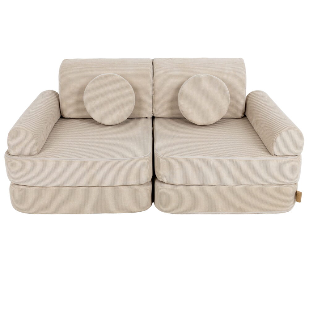 Medium Modular Sofa for Kids - Slimcord Ecru - Image 3