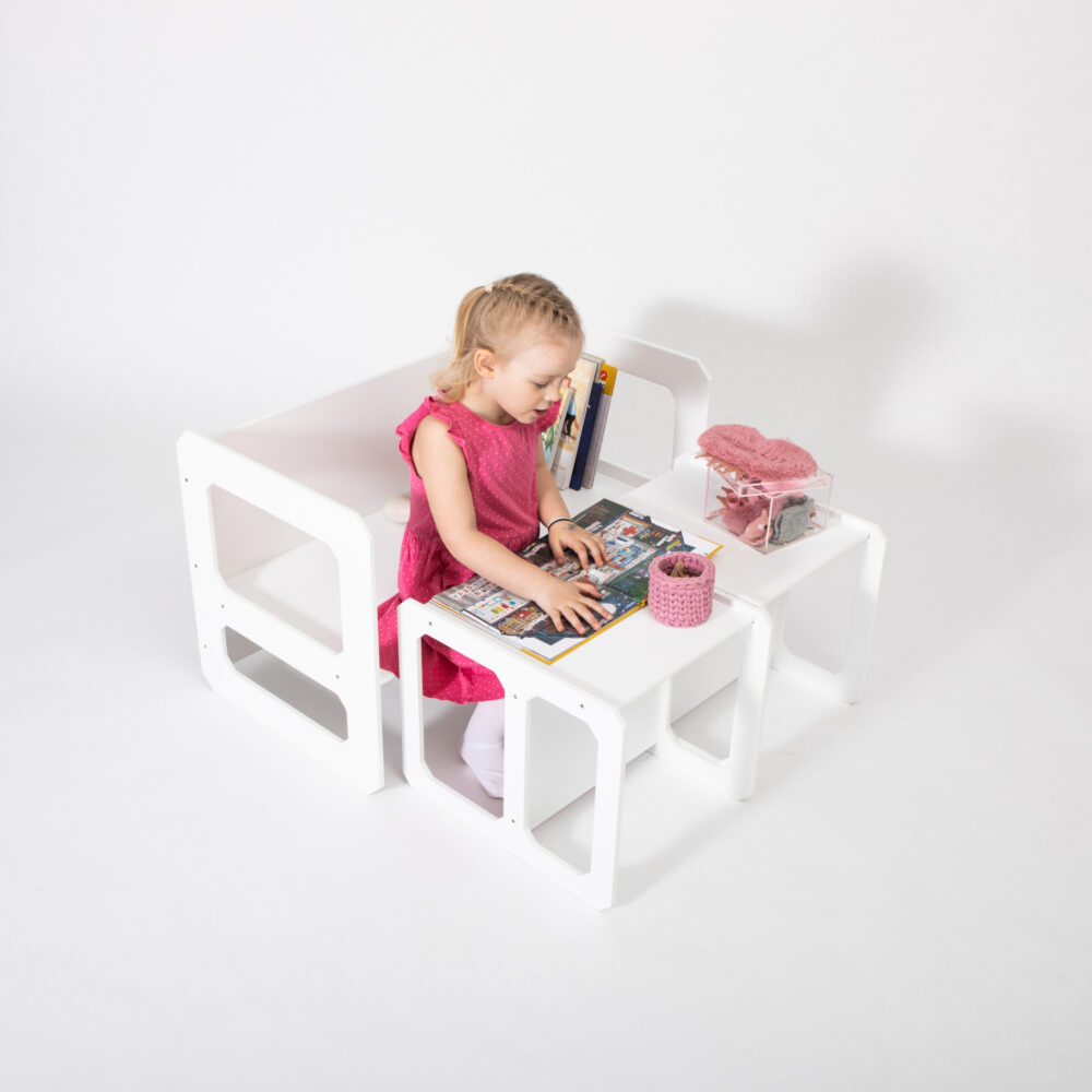 Montessori Weaning Table and Chair Set - with 2 Chairs - Image 5